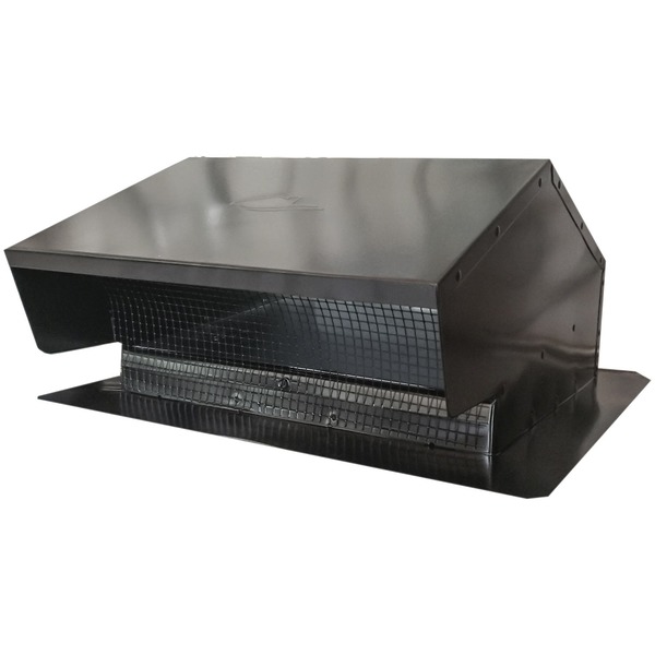 Builders Best Black (6"–8" (3 1/4" x 10") Universal Flush Metal Roof Vent Cap 12634